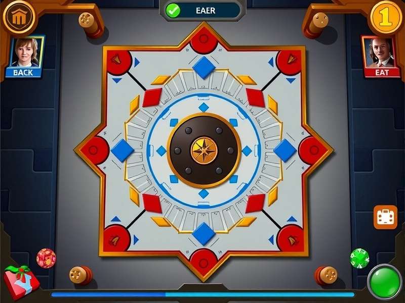 Carrom Combat Star board and pieces